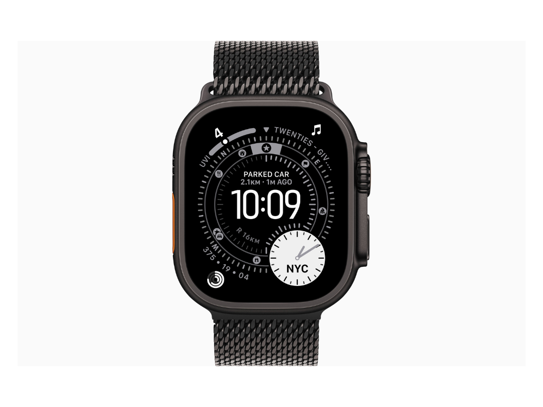 Apple Watch Ultra 3 49mm Black Titanium with Milanese Loop | GPS + Cellular | Qatar Apple Watch Ultra 3 49mm Black Titanium with Milanese Loop | GPS + Cellular | Qatar
